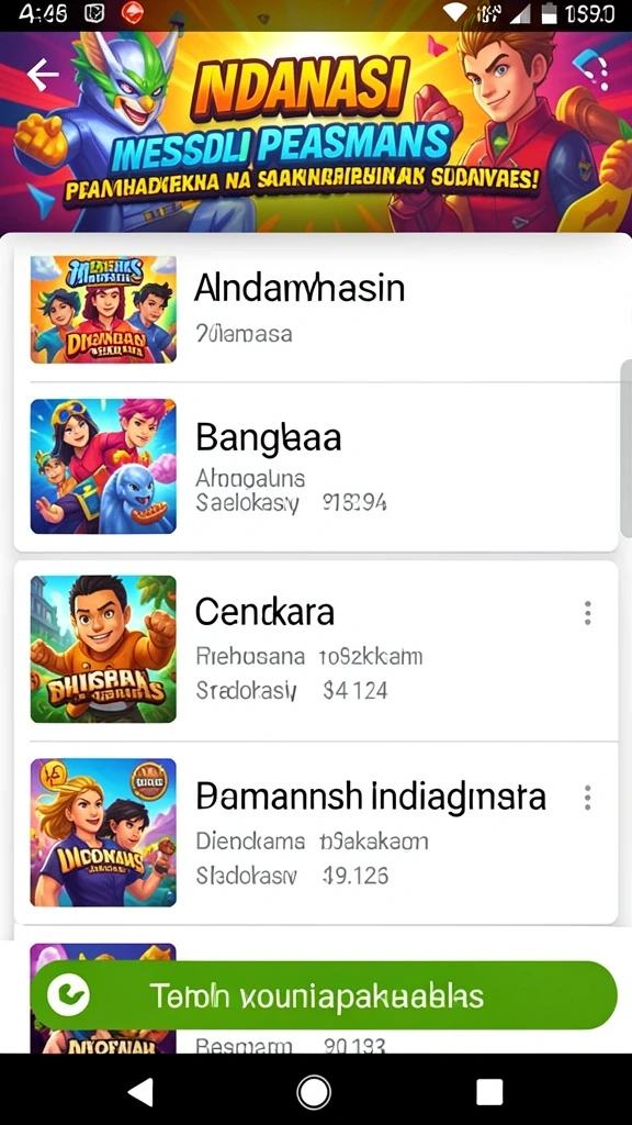 Tampilan antarmuka yang user-friendly dan menarik.