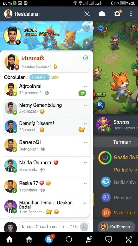 Grafik yang penuh warna dan detail.