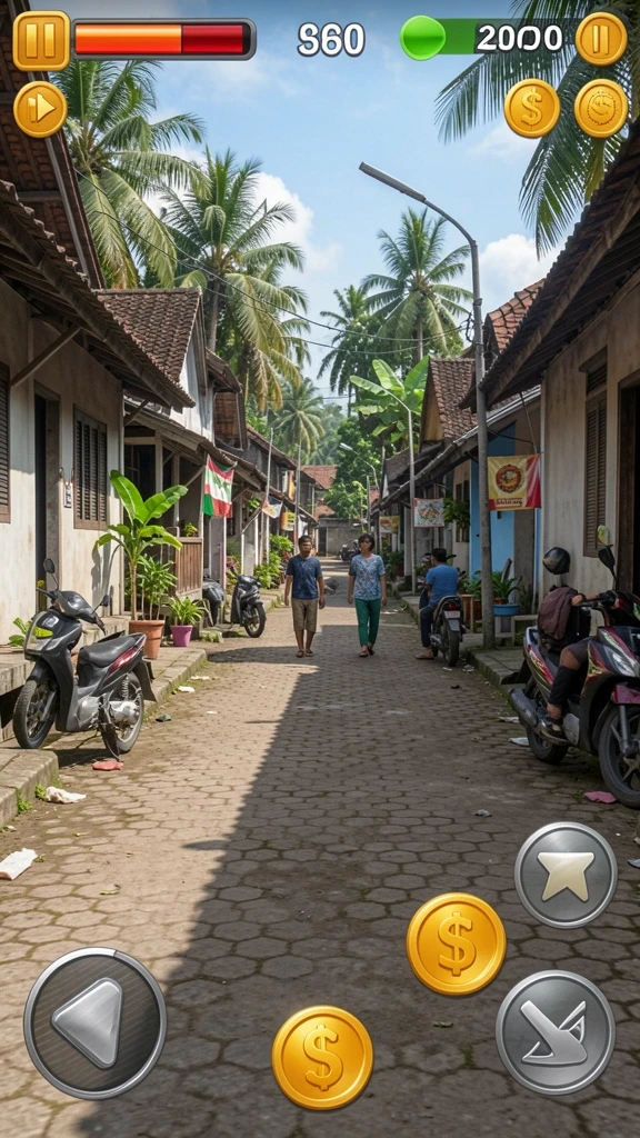 Tampilan menu utama yang intuitif dan menarik.