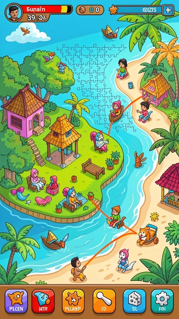 Gameplay yang seru dan penuh tantangan untuk semua umur.