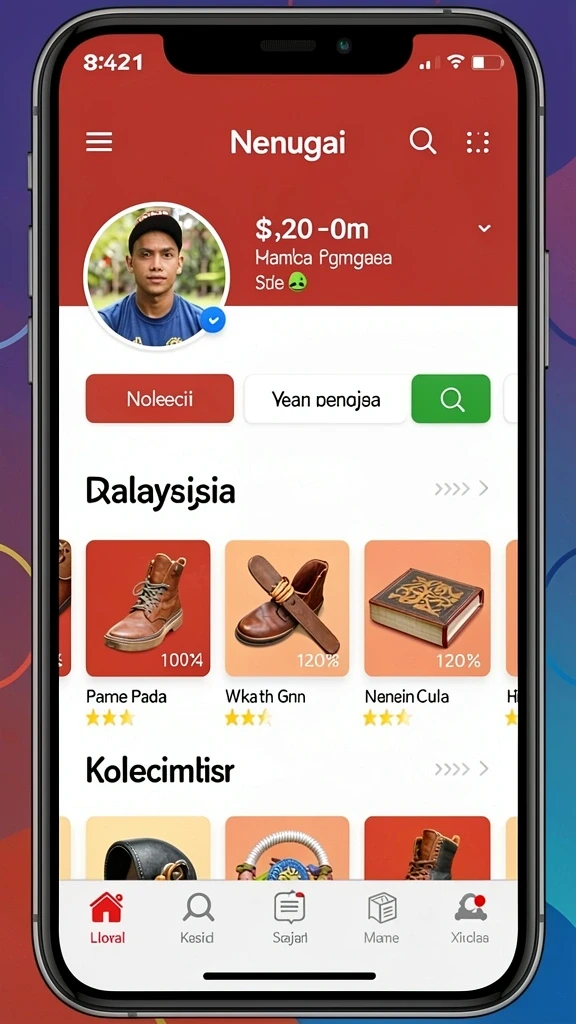 Tampilan antarmuka yang intuitif dan menarik.