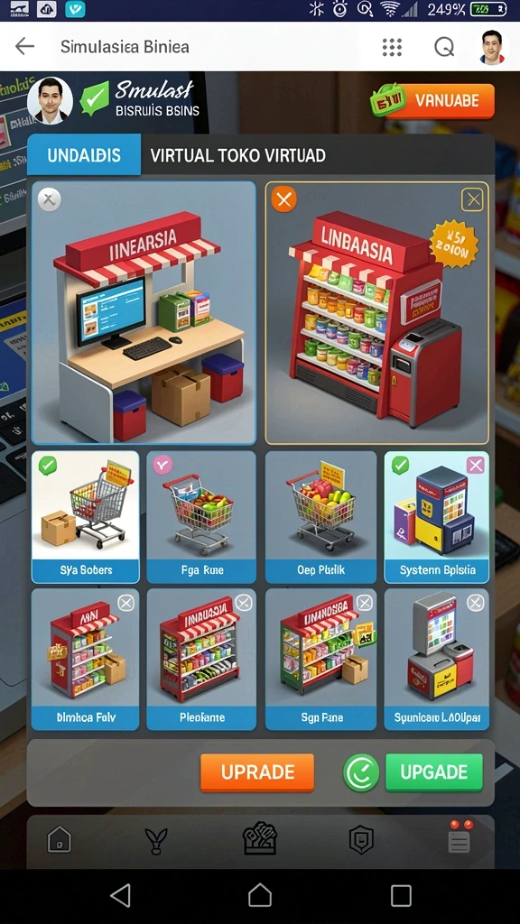 Tampilan antarmuka yang menarik dan user-friendly.