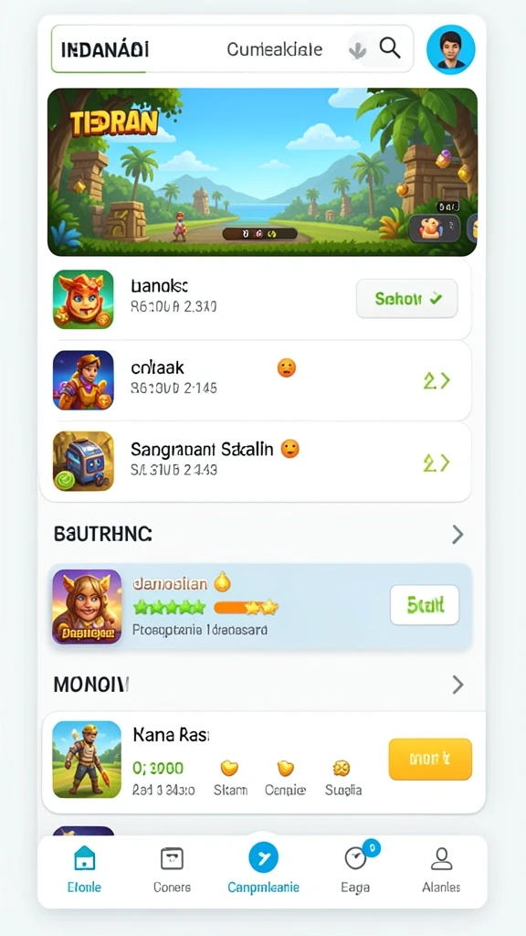 Tampilan antarmuka utama GACORFUN yang menarik.