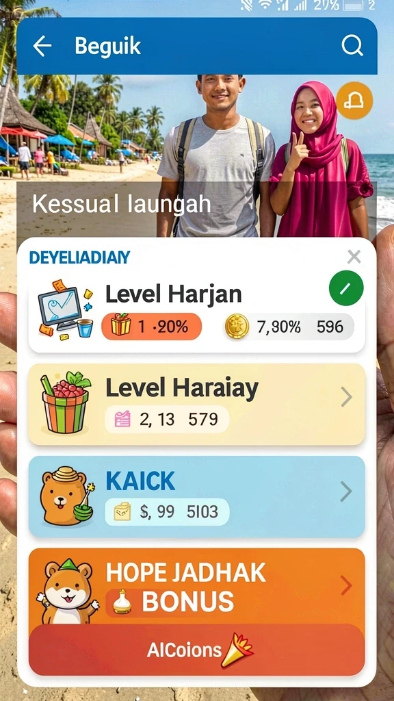 Pengalaman bermain yang seru dan mendebarkan.