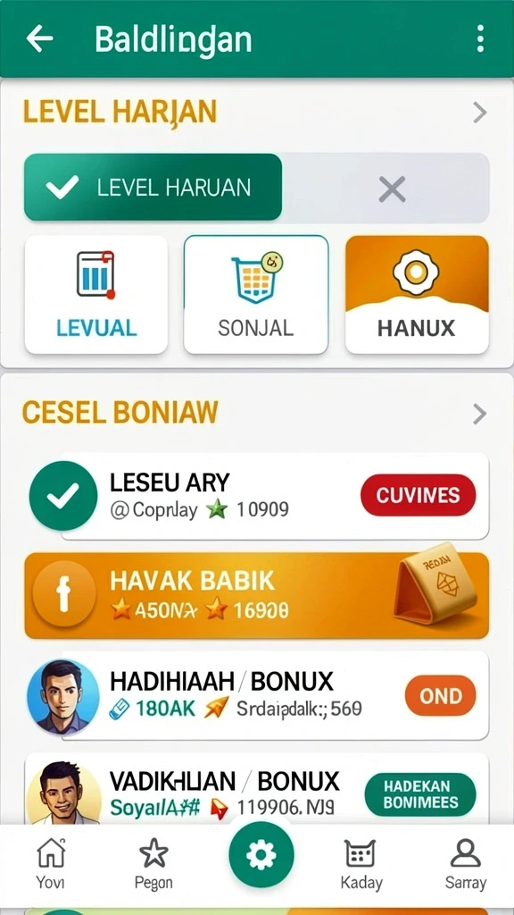 Tampilan antarmuka yang modern dan menarik.