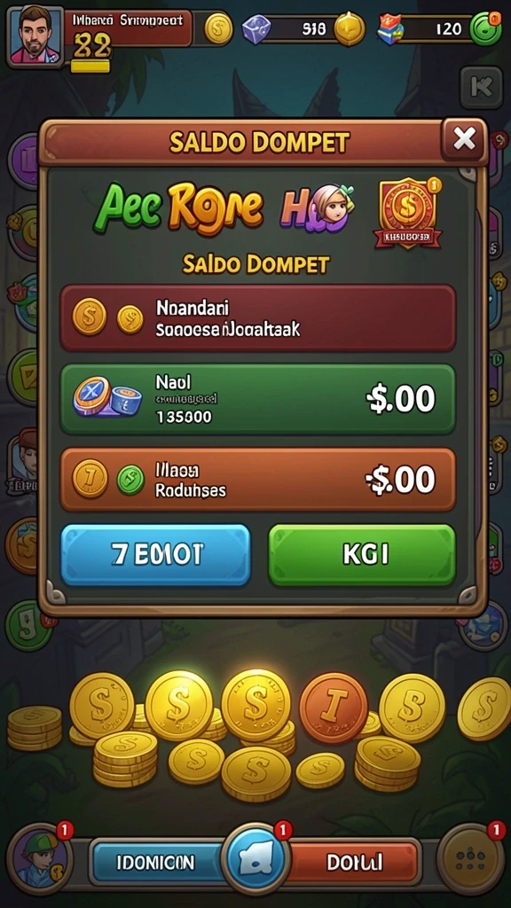 Screenshot yang menunjukkan ragam alat dan senjata yang tersedia.