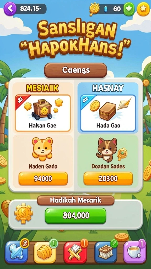 Momen seru saat bermain mode tantangan.