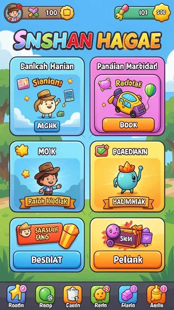 Screenshot ketiga menunjukkan mode multiplayer dengan teman-teman.