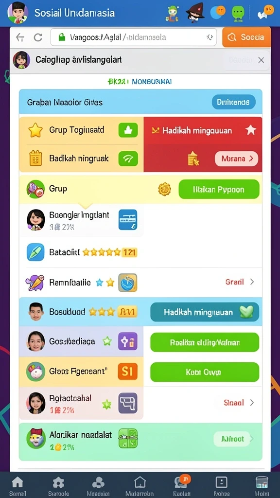 Tampilan antarmuka pengguna yang intuitif dan menarik.