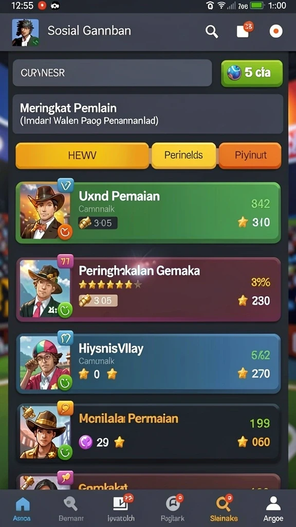 Tantangan multiplayer dengan teman-teman yang seru dan kompetitif.