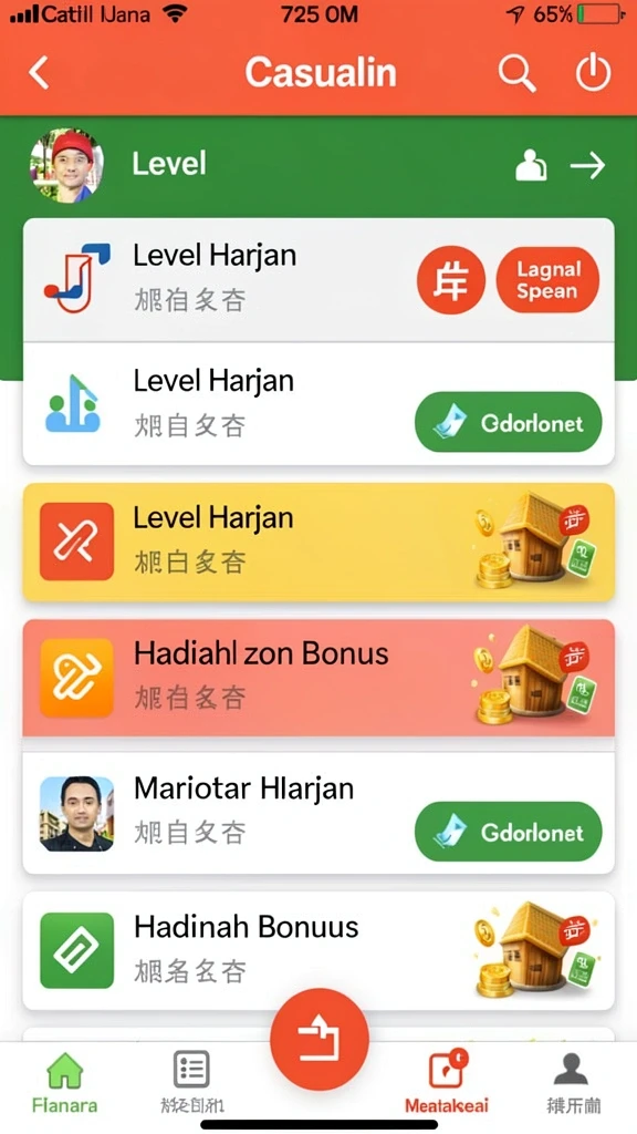 Tangkapan layar menampilkan antarmuka misi yang menarik.