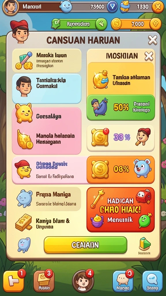 Gameplay seru dengan berbagai tantangan di setiap level.