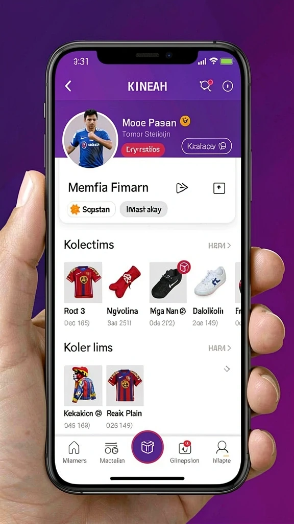 Desain antarmuka yang intuitif dan menarik.