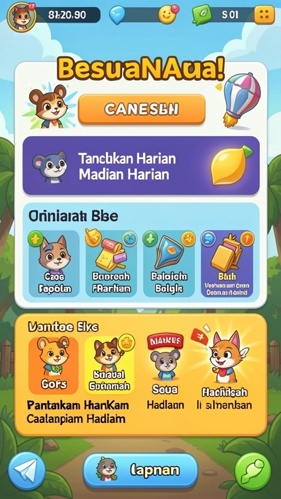 Bonus harian dan sistem reward yang menarik.